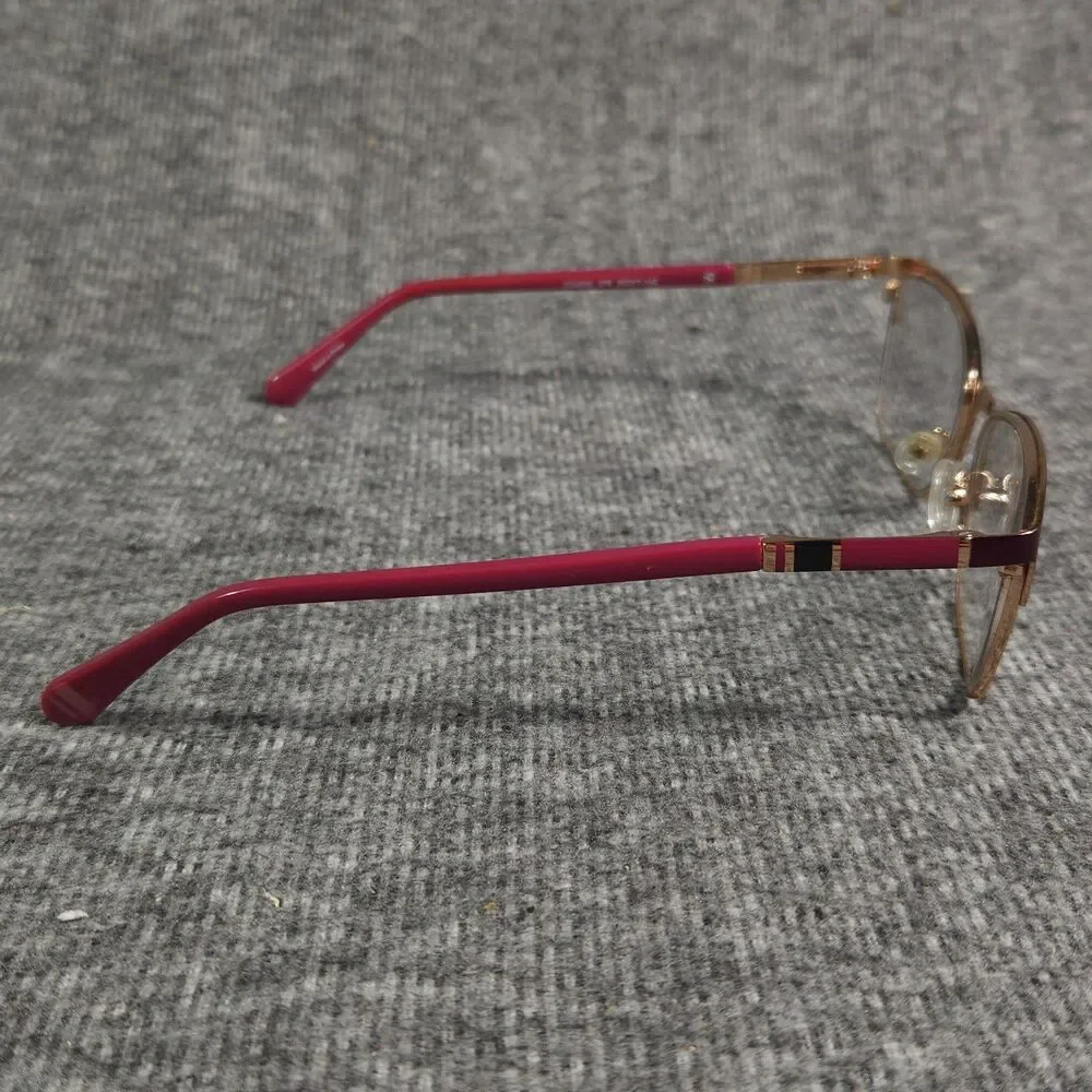 CoverGirl Eyeglasses Frames Only Women Pink Gold CG4005 076 Cat Eye 55-17-140